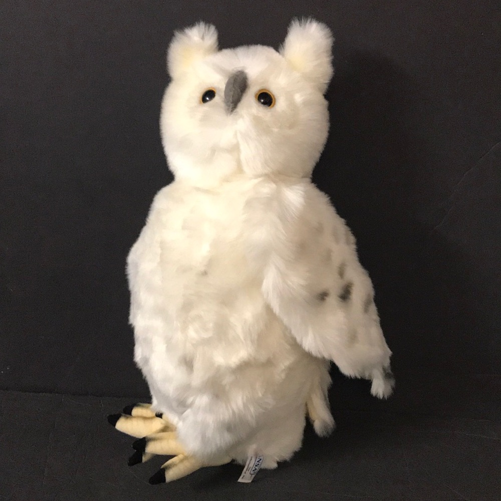 NWT HANSA Moving Head Snow Owl Plush